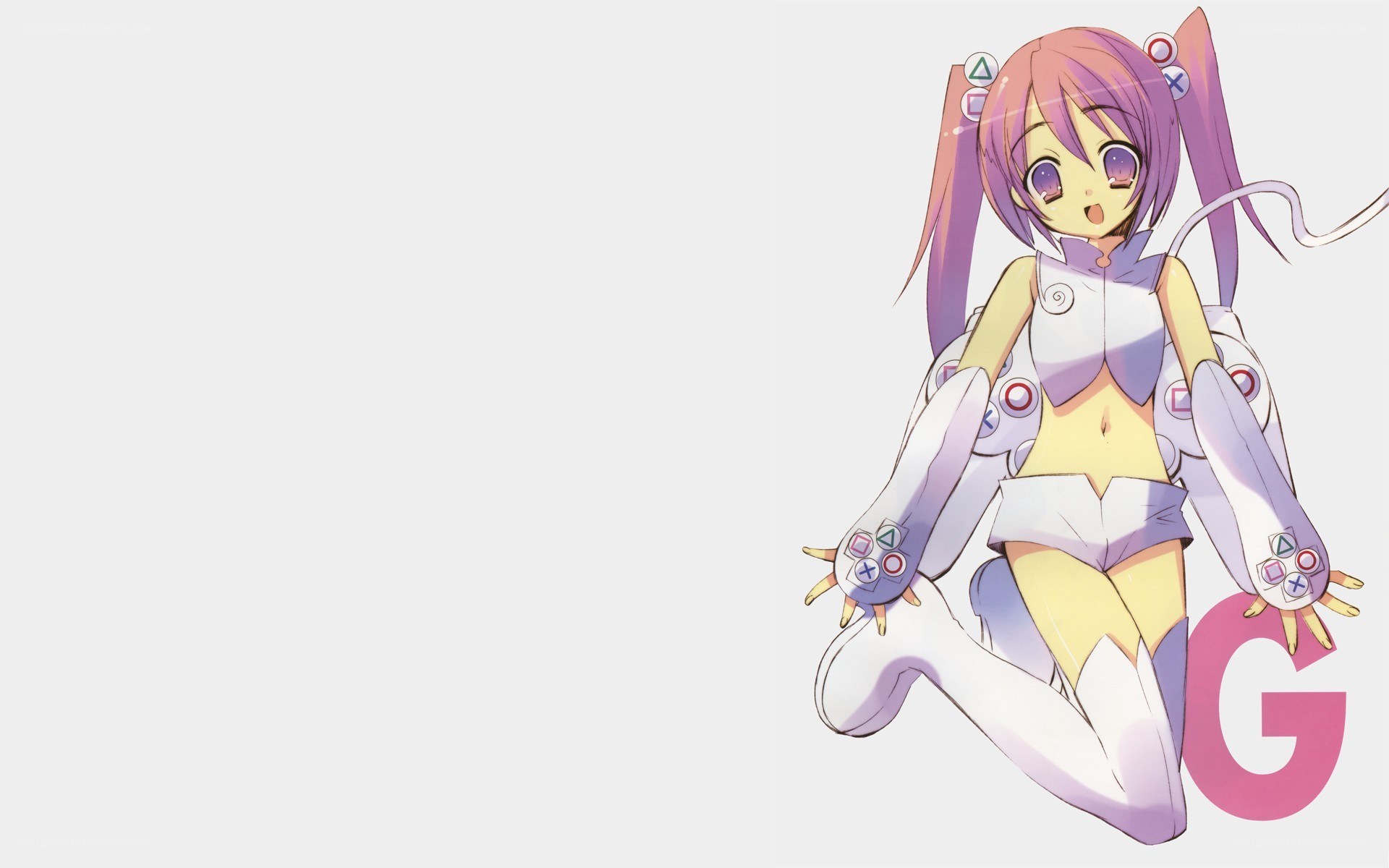 anime girl with game controller