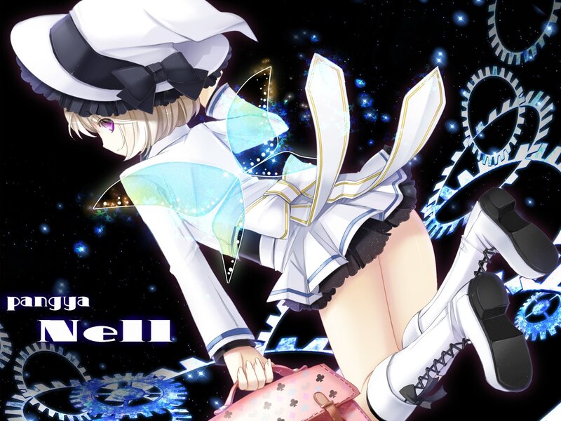 anime girl with gears