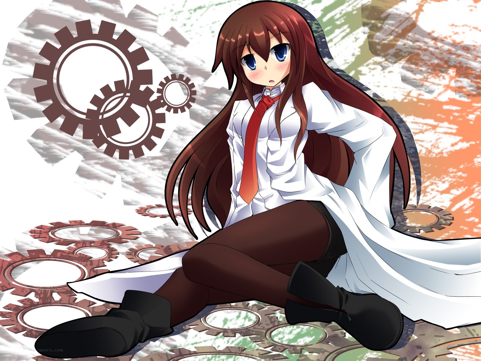anime girl with gears