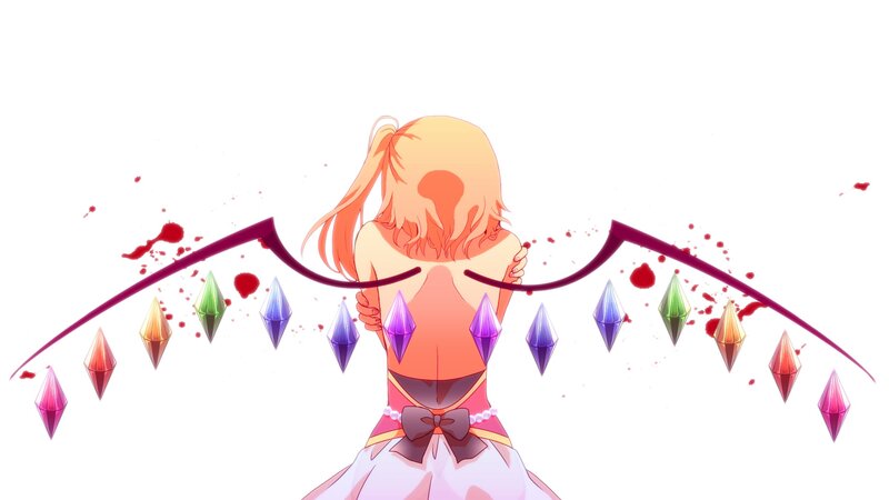 Anime girl with gem wings