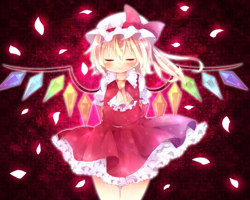 anime girl with gemstones