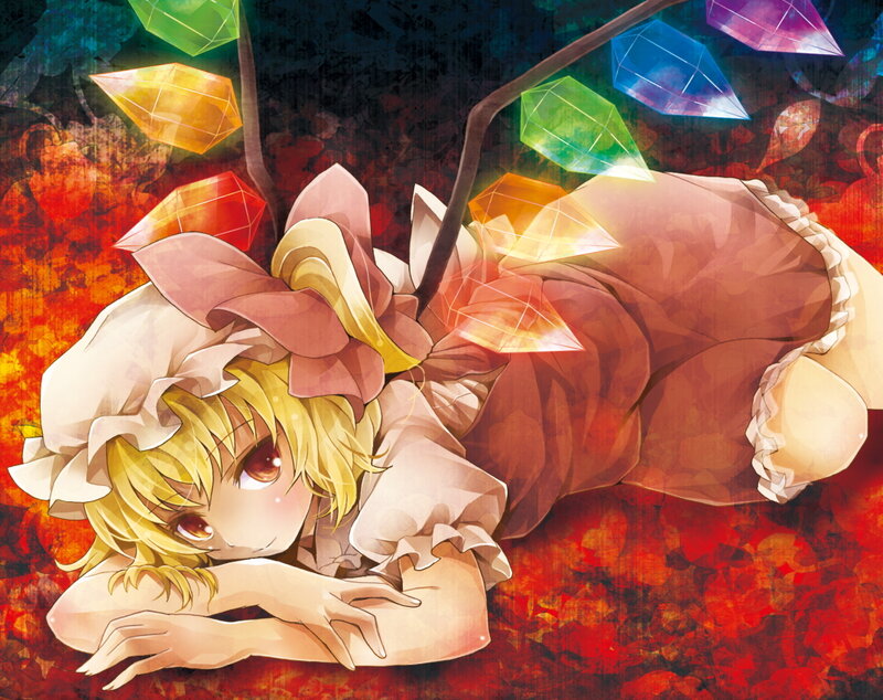 Anime girl with gemstones