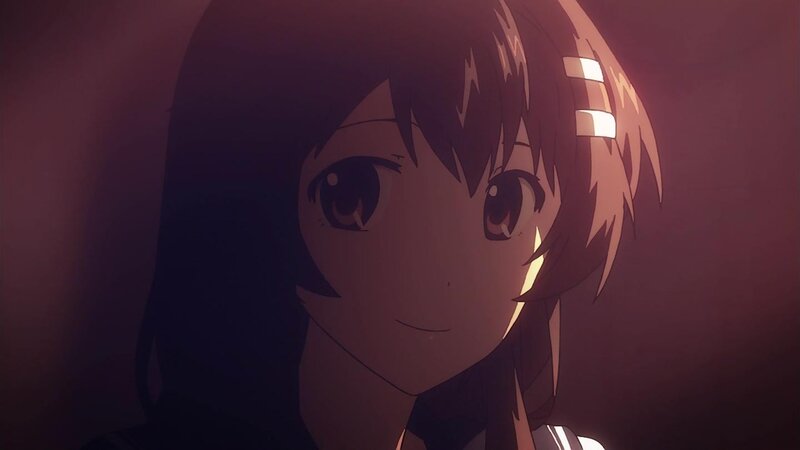 anime girl with gentle smile