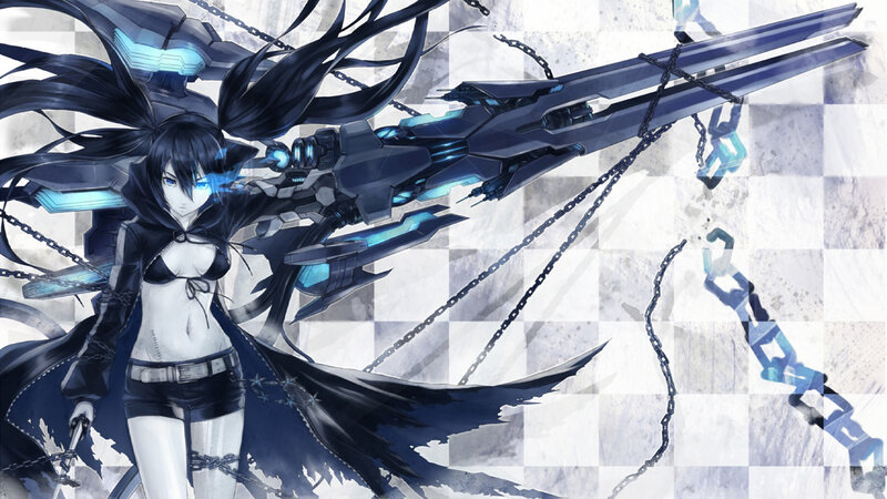 anime girl with giant gun