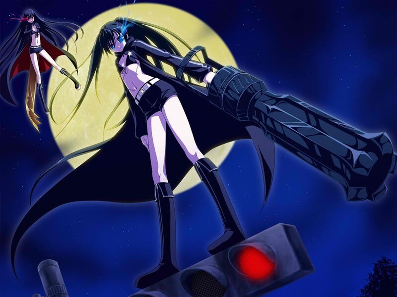 Anime girl with giant gun