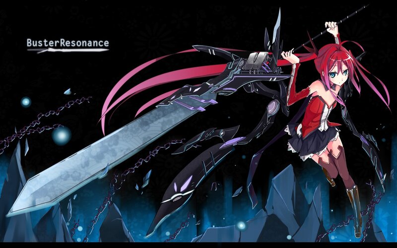 Anime girl with giant sword