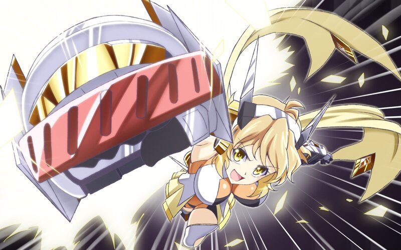 anime girl with giant sword