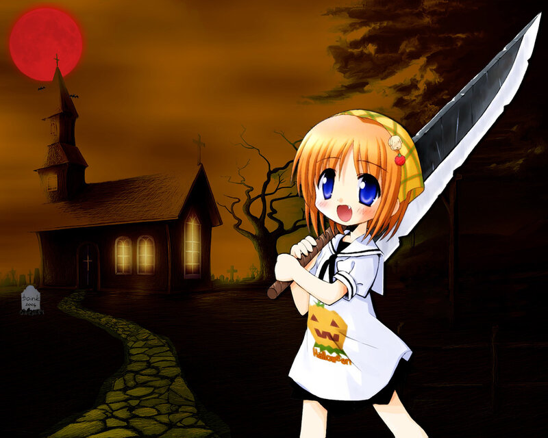 Anime girl with giant sword