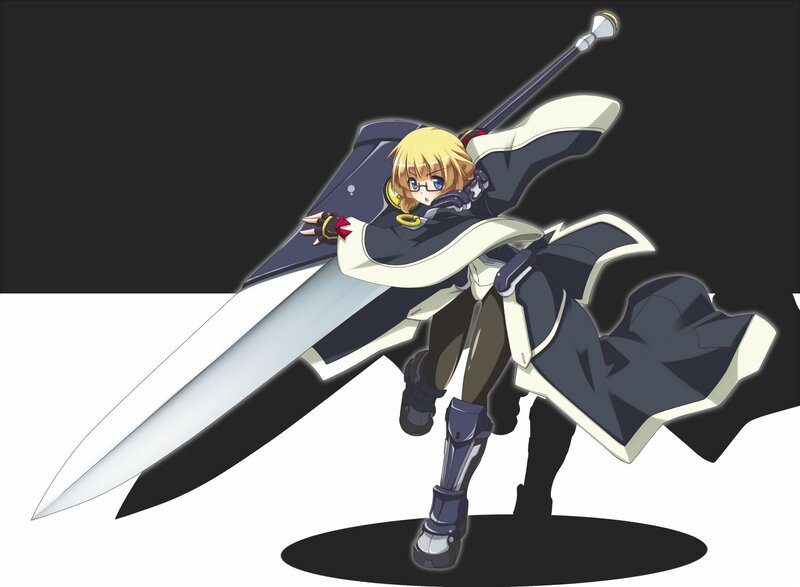 anime girl with giant sword