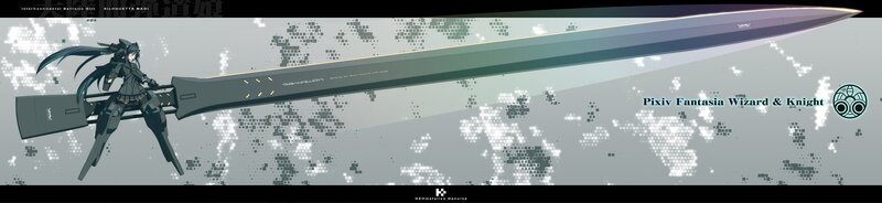 anime girl with giant sword