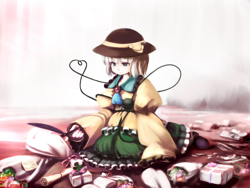 anime girl with gifts