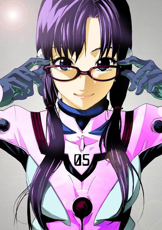 anime girl with glasses