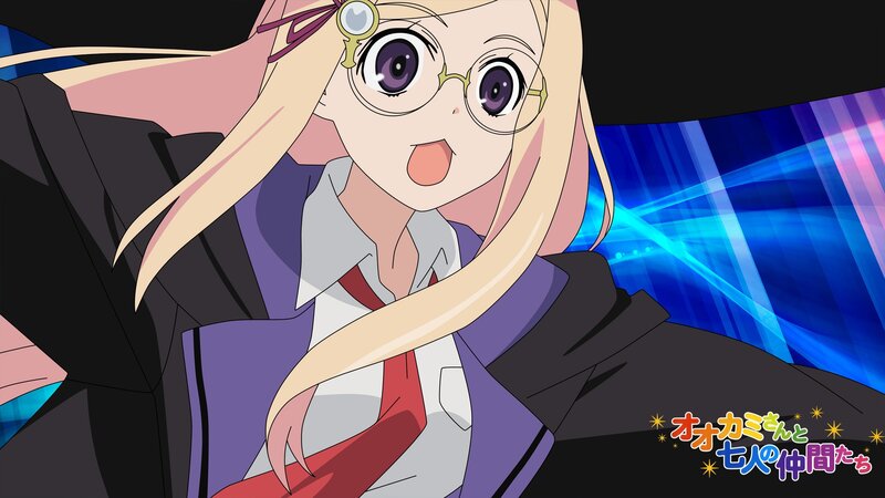 anime girl with glasses