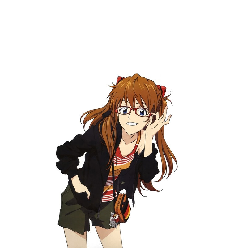 anime girl with glasses