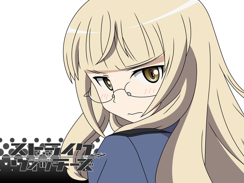 anime girl with glasses
