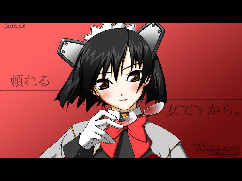 anime girl with glasses
