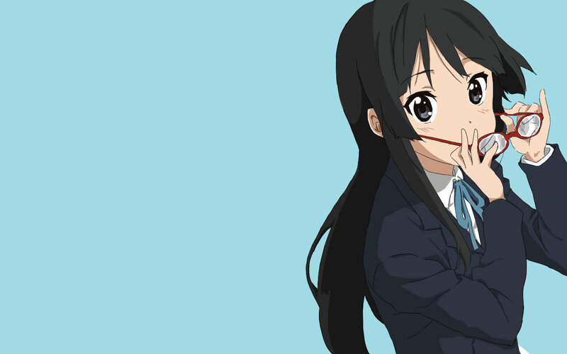 anime girl with glasses
