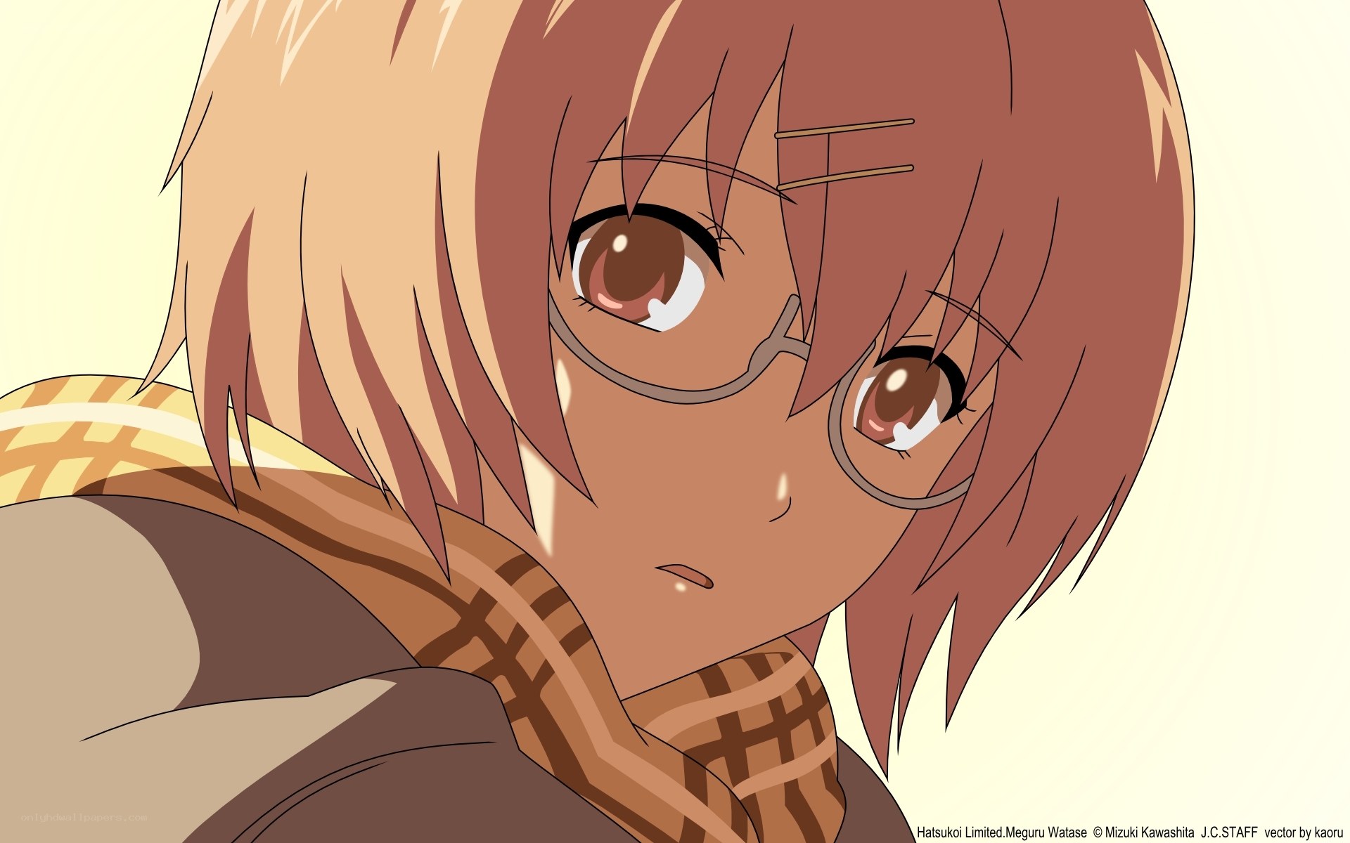 anime girl with glasses