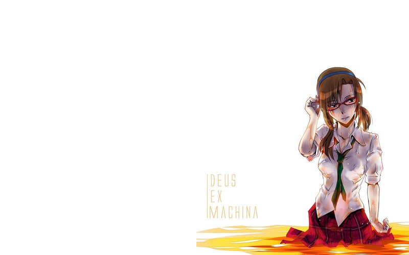 anime girl with glasses