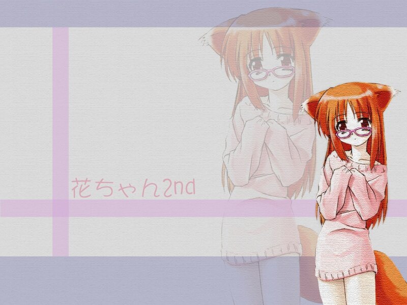 Anime girl with glasses