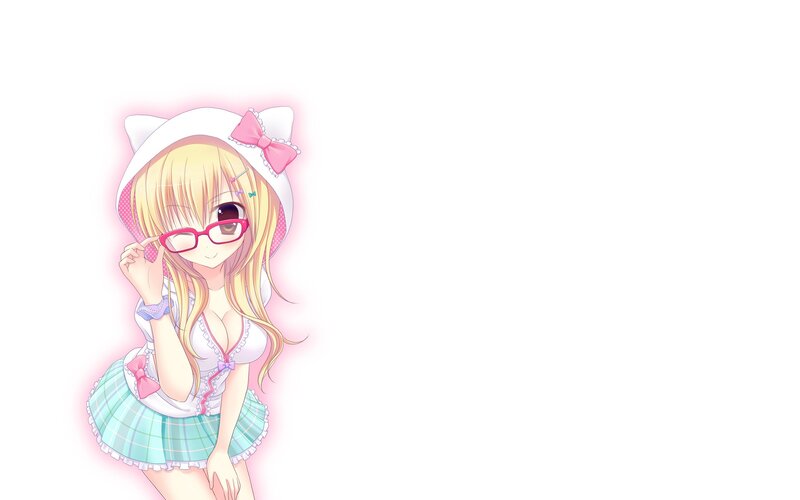 anime girl with glasses