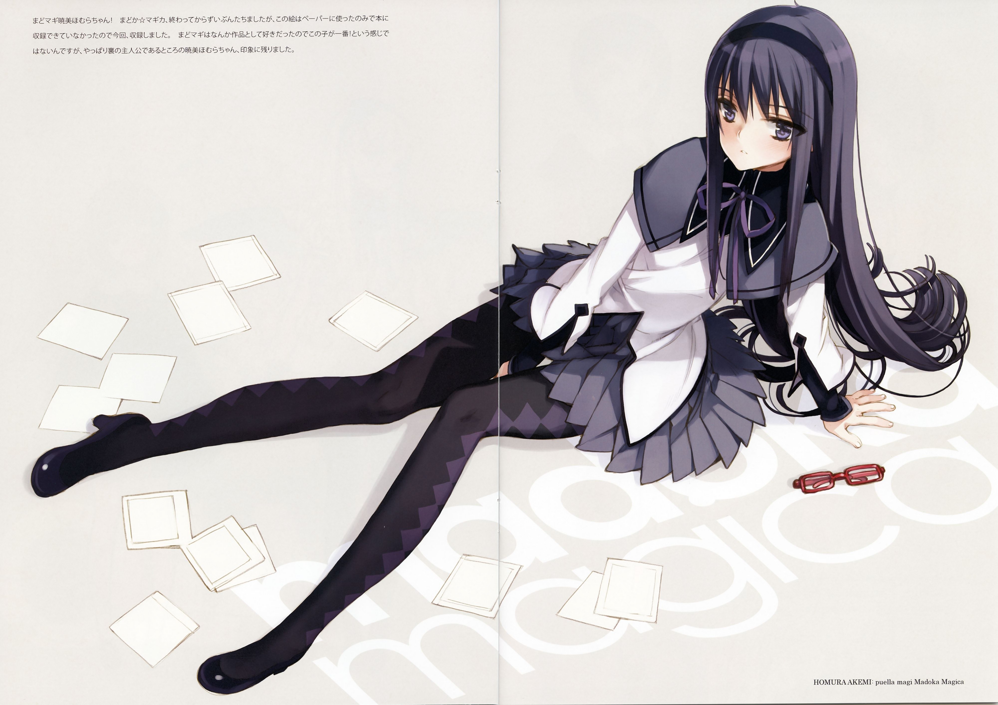 anime girl with glasses