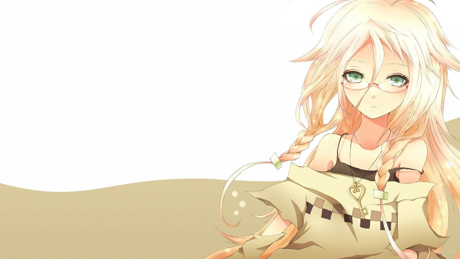 anime girl with glasses