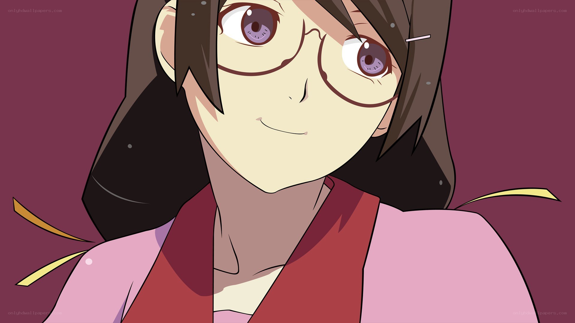 anime girl with glasses