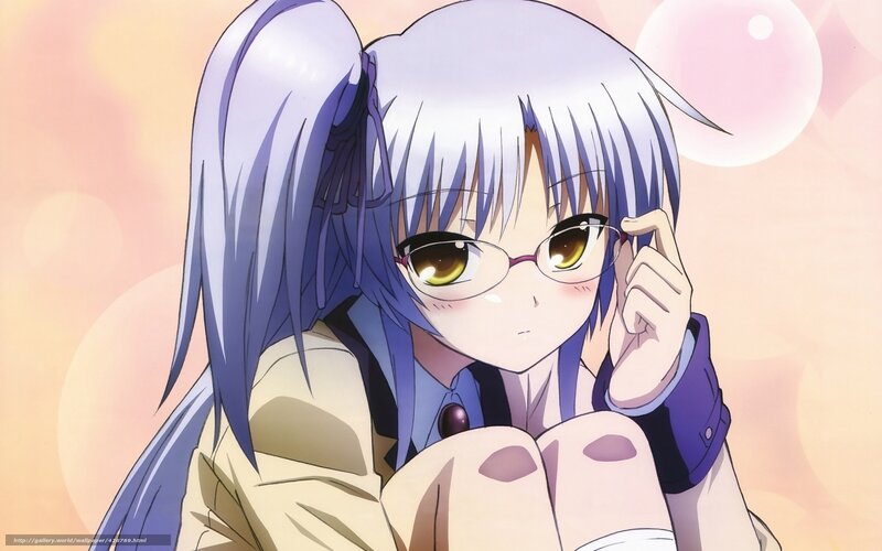 anime girl with glasses