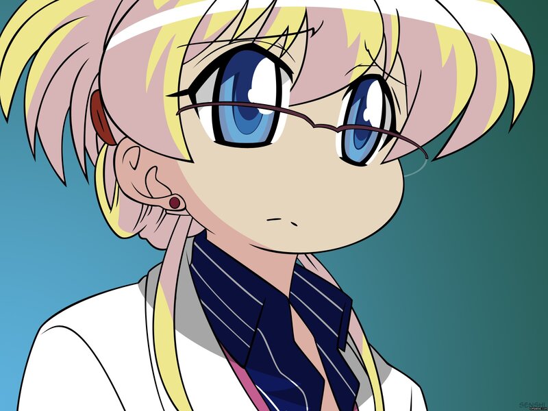 anime girl with glasses