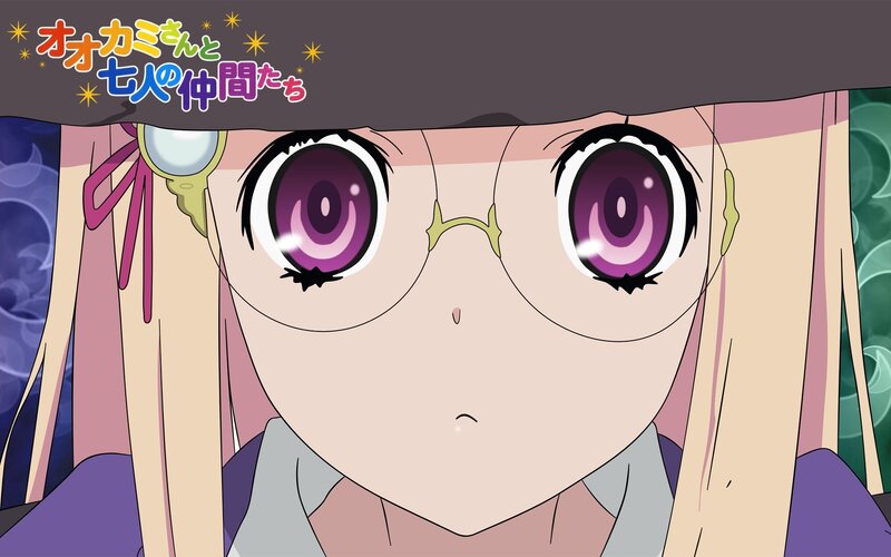 Anime Girl with Glasses — Pink, Neutral, Purple Eyes