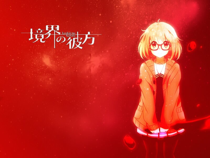 Anime Girl with Glasses — Red, Dramatic, Jacket