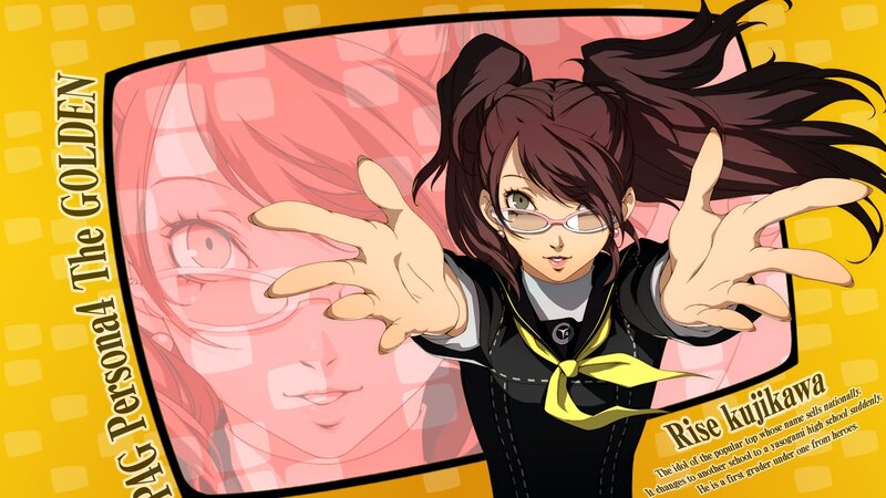 Anime Girl with Glasses — Yellow, Dynamic