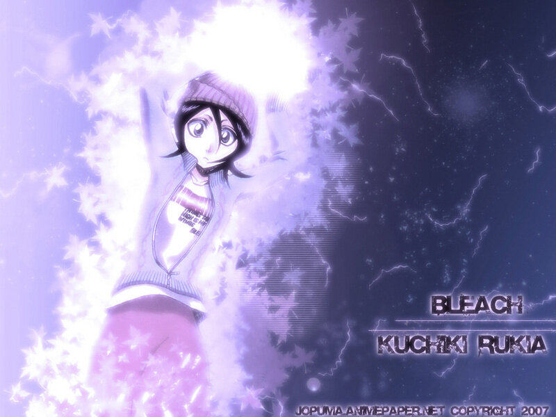 Anime Girl with Glowing Aura — Purple