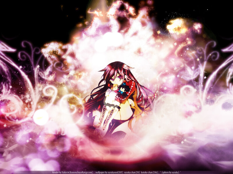 Anime girl with glowing aura