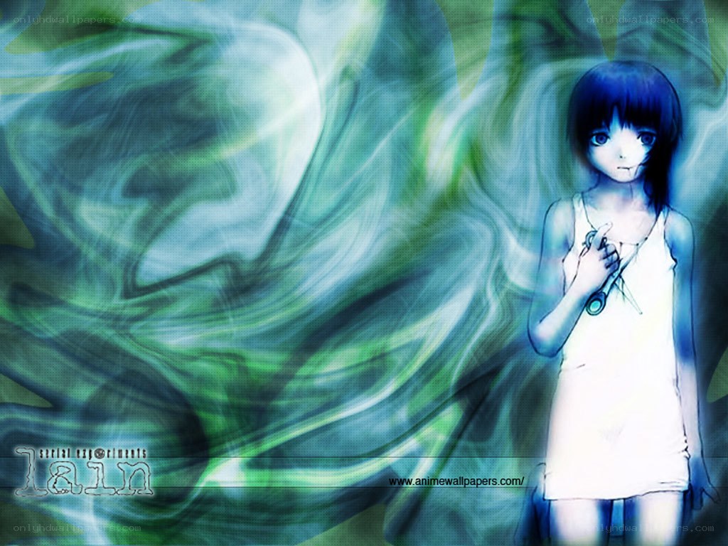 anime girl with glowing background