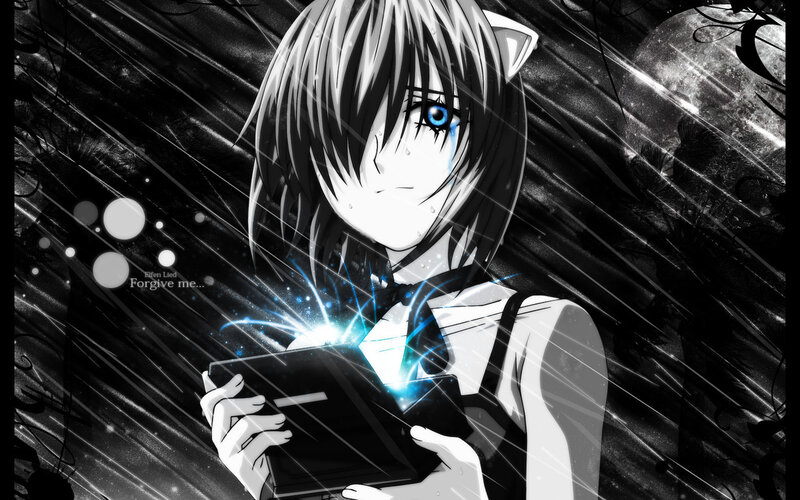 anime girl with glowing book