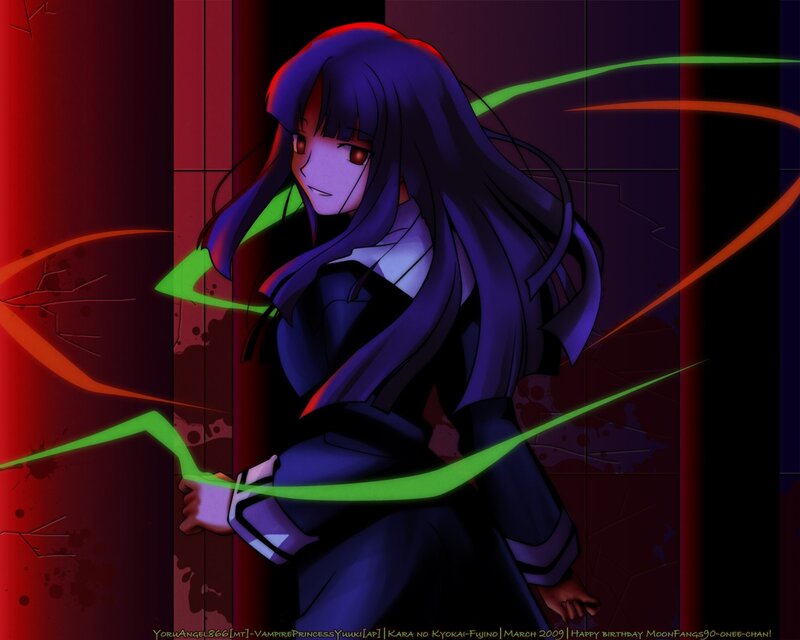 Anime girl with glowing energy