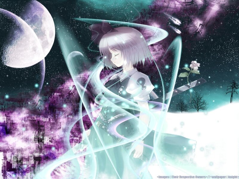 Anime girl with glowing energy