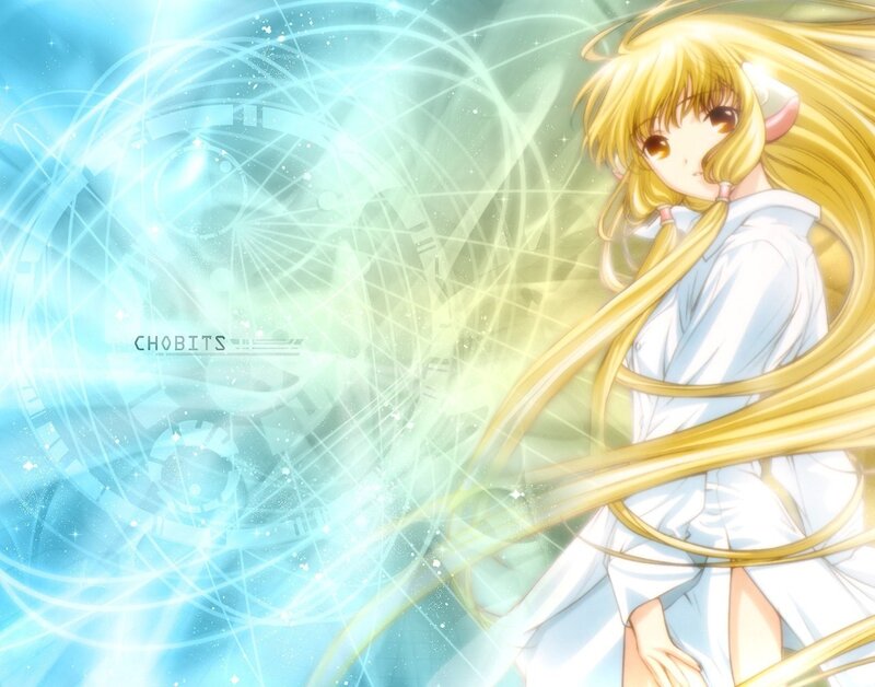 Anime girl with glowing energy