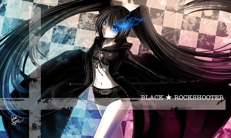 Anime girl with glowing eyes