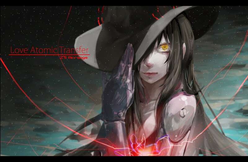 anime girl with glowing eyes