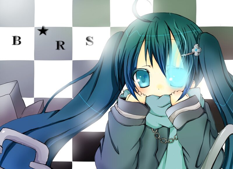 anime girl with glowing eyes