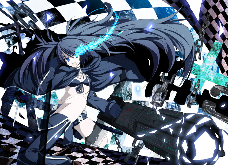 Anime girl with glowing eyes
