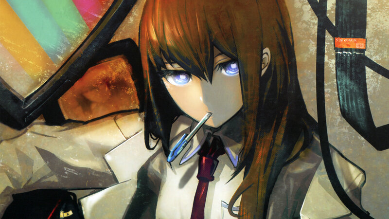 anime girl with glowing eyes