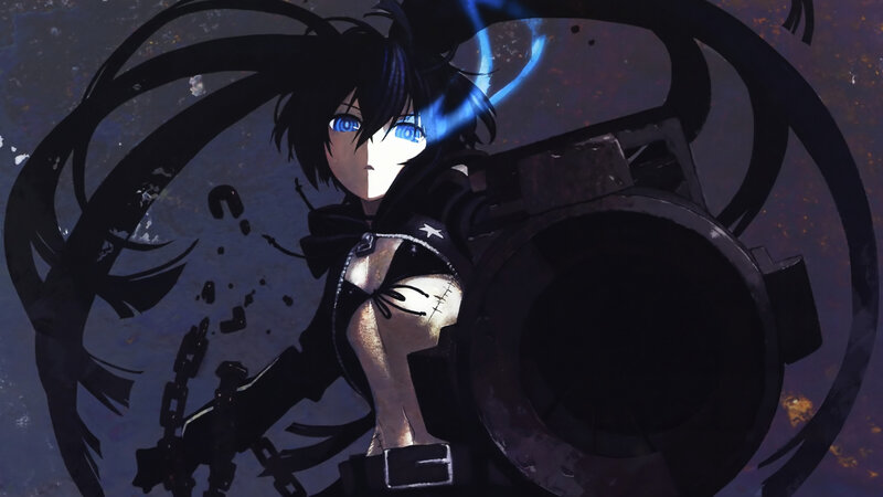 anime girl with glowing eyes