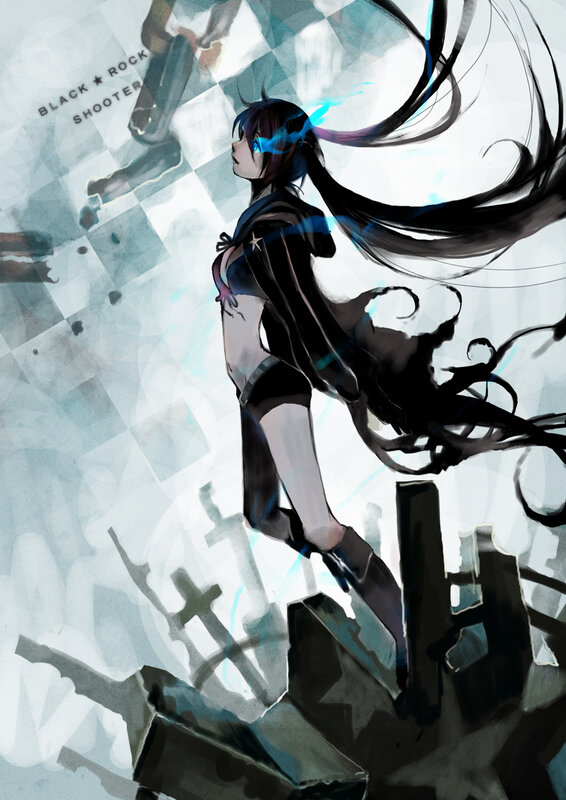 anime girl with glowing eyes
