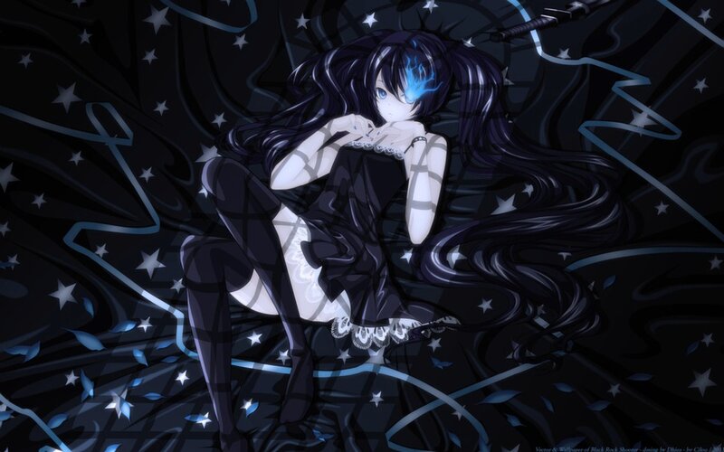 anime girl with glowing eyes