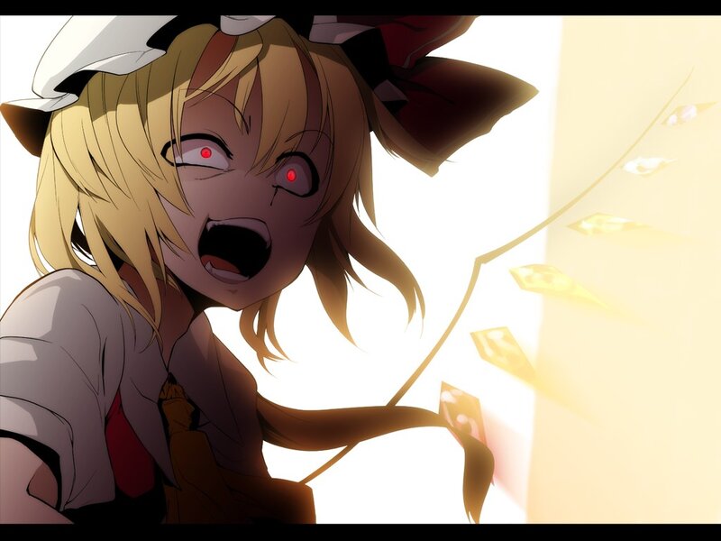 anime girl with glowing eyes