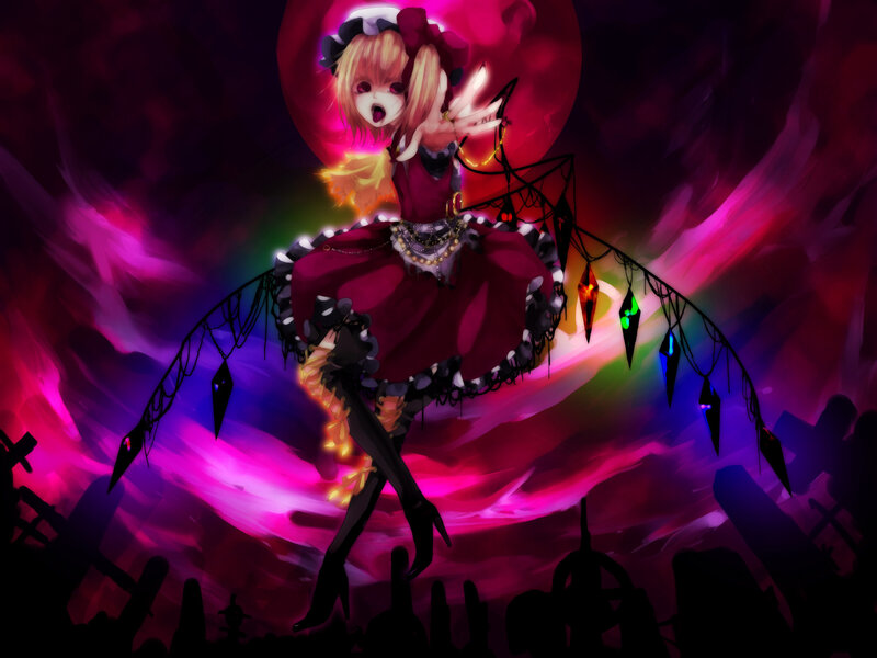 Anime girl with glowing gems